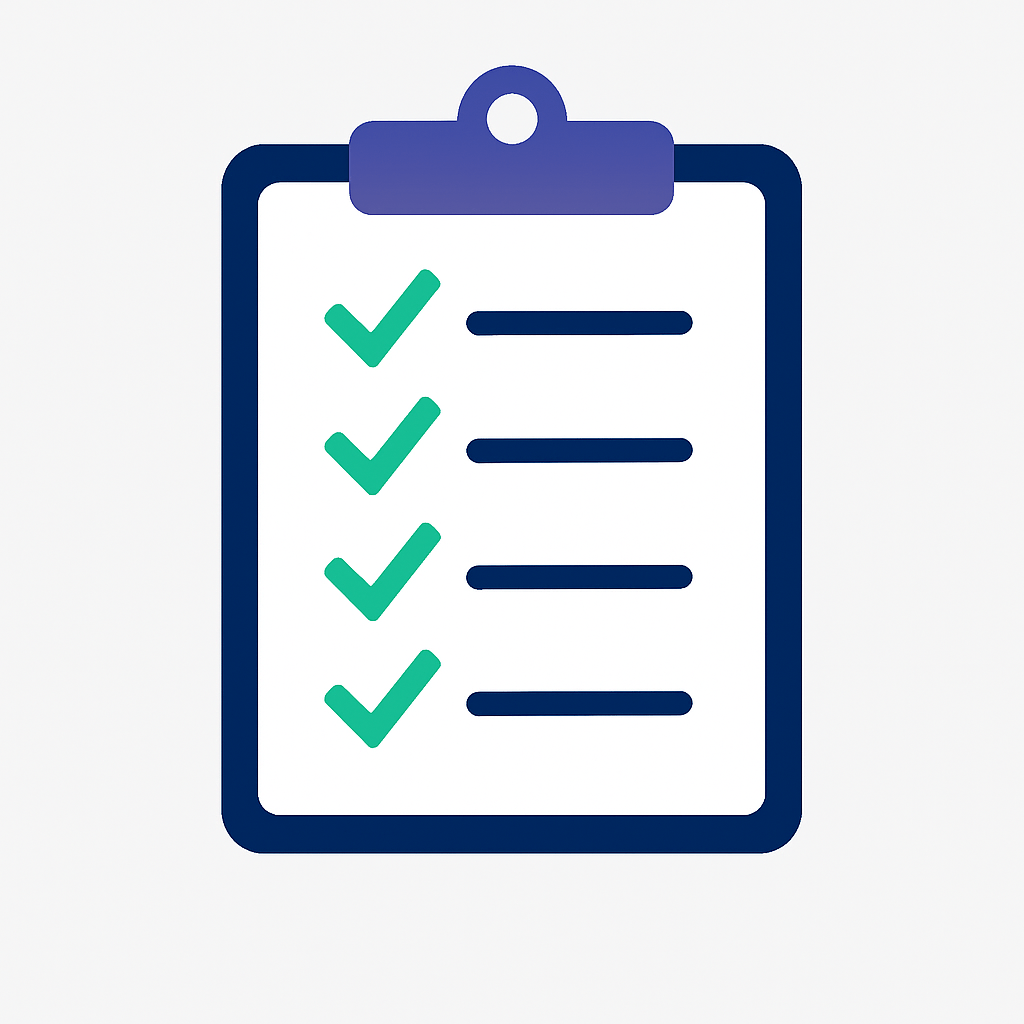 Checklist for Personalized Microsoft Risk Assessment Illustration of a checklist representing the benefits included in a personalized Microsoft Risk Assessment, such as upgrade planning, risk reduction, and performance improvements.
