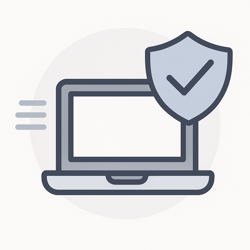 IT support and cybersecurity illustration