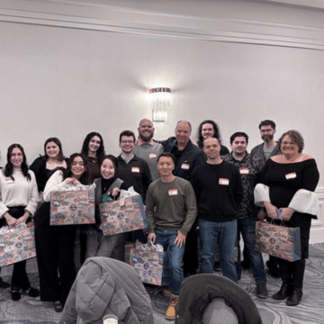 Foundation BTS team connecting outside the office