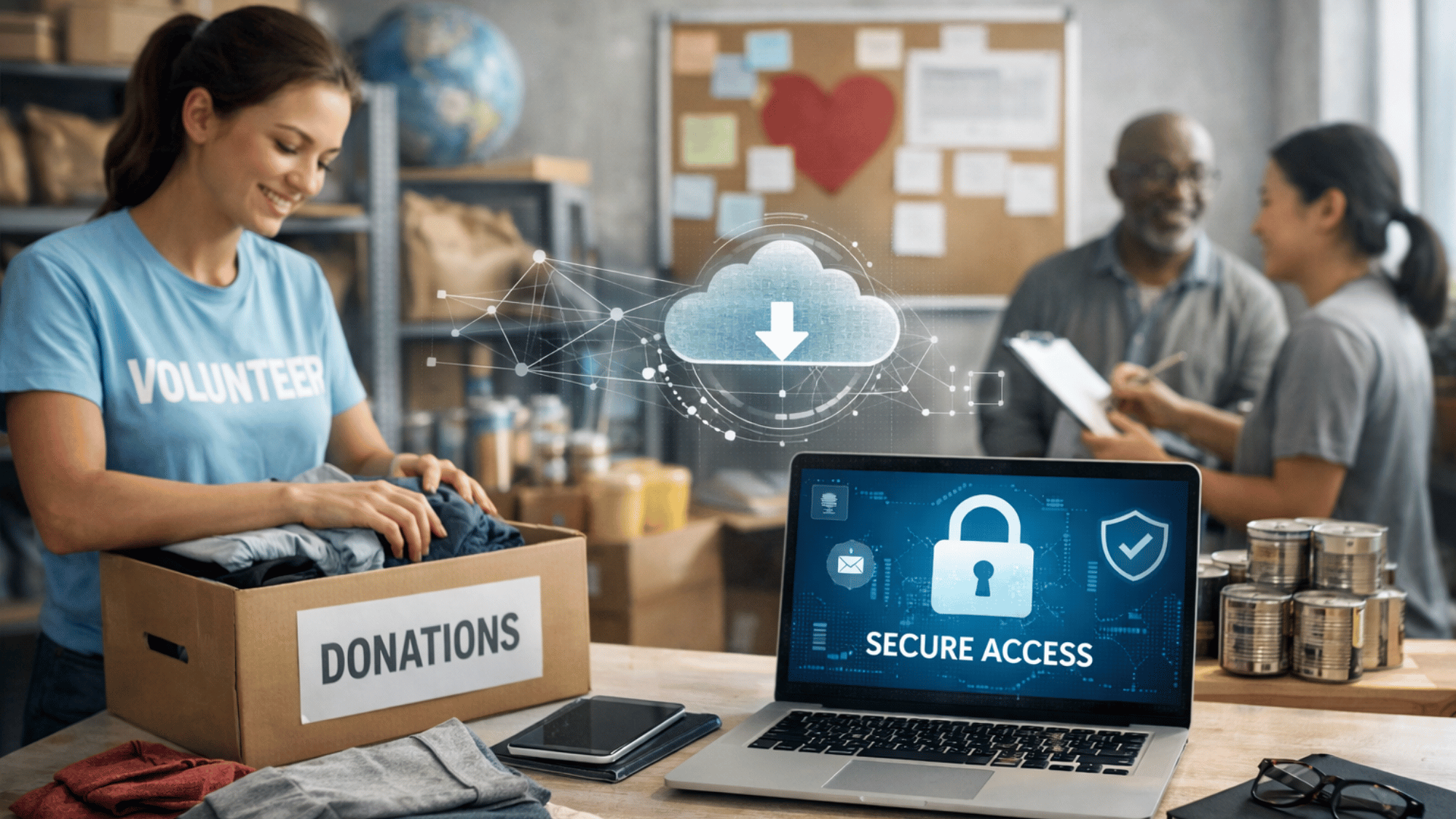 Foundation BTS employees consulting with a client