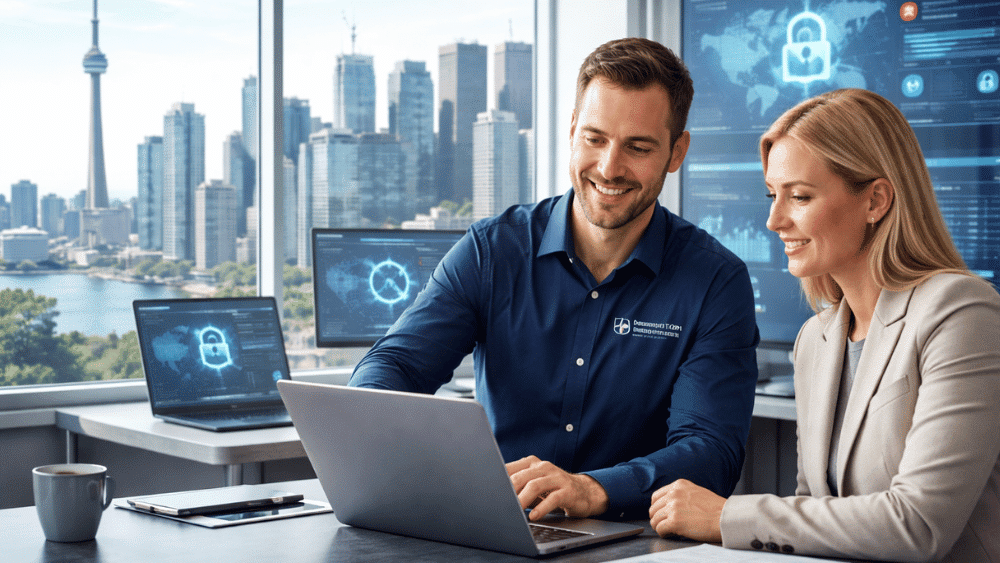 Foundation BTS employees consulting with a client