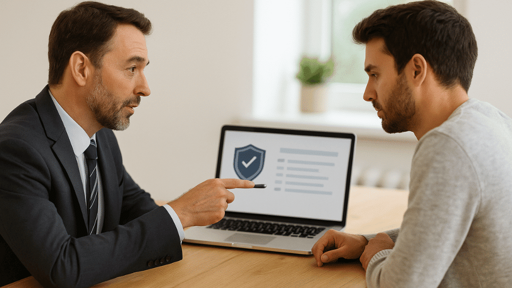 Foundation BTS employees consulting with a client