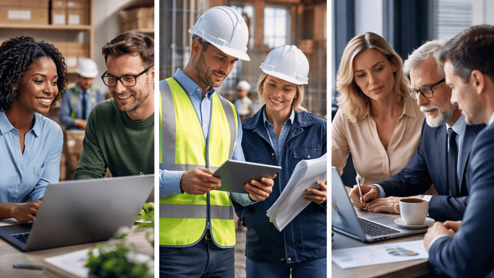 Foundation BTS employees consulting with a client