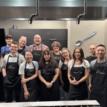 Foundation BTS team during a team-building event