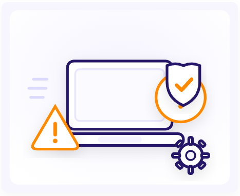 Illustration showing common IT and cybersecurity issues